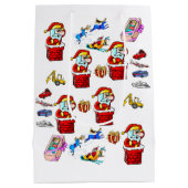 サンタクリスマストイズ抱き枕 ミディアムペーパーバッグ (裏面)