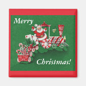 サンタクリスマストレインマグネット マグネット (正面)