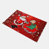 サンタクリスマスドアマット ドアマット (アングル)