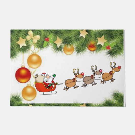 サンタクリスマスドアマット ドアマット (正面)