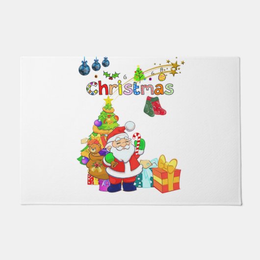 サンタクリスマスドアマット ドアマット (正面)