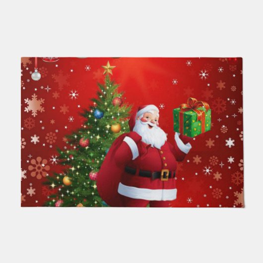サンタクリスマスドアマット ドアマット (正面)