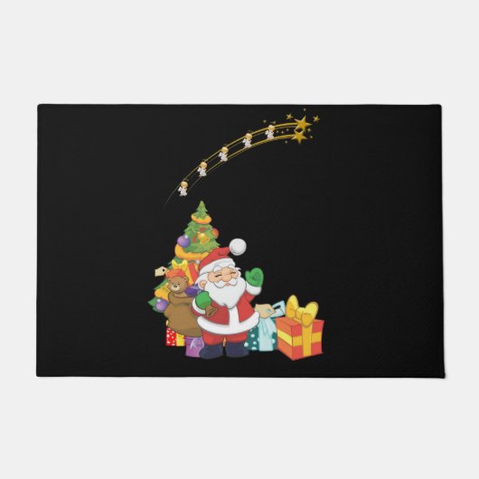 サンタクリスマスドアマット ドアマット (正面)