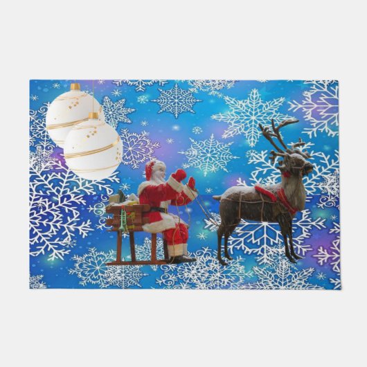サンタクリスマスドアマット ドアマット (正面)