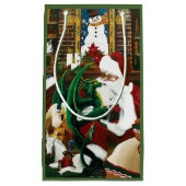 サンタクリスマスドラゴンファンタジー スモールペーパーバッグ (正面)