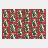 サンタクリスマスドラゴンファンタジー ラッピングペーパーシート (正面2)