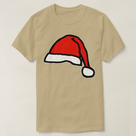 サンタクリスマスハット Tシャツ (デザイン正面)