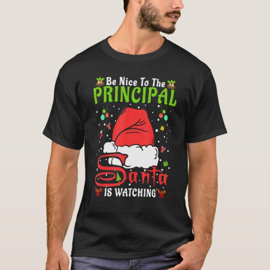 サンタクリスマスパジャマは主キリストに優しい Tシャツ (正面)