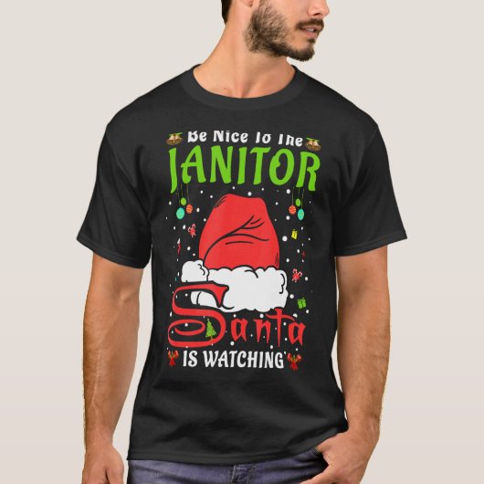 サンタクリスマスパジャマスジャミートクリスティマ Tシャツ (正面)