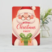 サンタクリスマスパーティの招待状 招待状 (スタンド正面)