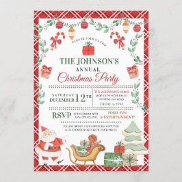 サンタクリスマスパーティの招待状 招待状