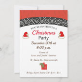 サンタクリスマスパーティの招待状 招待状 (裏面)