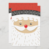 サンタクリスマスパーティの招待状 招待状 (正面/裏面)