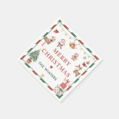 サンタクリスマスパーティー スタンダードカクテルナプキン (角)