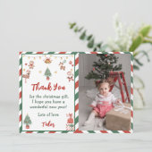 サンタクリスマスパーティ写真感謝カード 招待状 (スタンド正面)