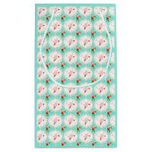 サンタクリスマスピックボールのオージーパターン スモールペーパーバッグ (裏面)