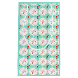 サンタクリスマスピックボールのオージーパターン スモールペーパーバッグ