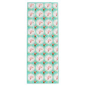 サンタクリスマスピックボールのオージーパターン ワインギフトバッグ (裏面)