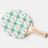 サンタクリスマスピックボールのオージーパターン 卓球ラケット (横)