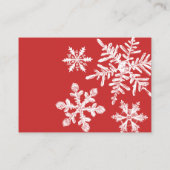 サンタクリスマスベビーシャワーおむつラッフルカード エンクロージャーカード (裏面)