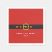 サンタクリスマスホリデーディナーパーティー スタンダードカクテルナプキン (正面)