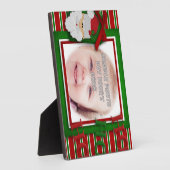 サンタクリスマスホリデーフォトフレームのギフト フォトプラーク (側面)