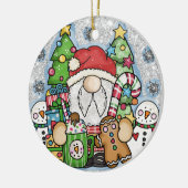 サンタクリスマスホリデー セラミックオーナメント (左)