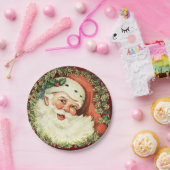 サンタクリスマスホリデー ペーパープレート (パーティー)