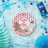 サンタクリスマスマウスレッドドット用Cookie カスタム ペーパープレート (パーティー)