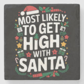 サンタクリスマスマッチで高くなる可能性が最も高い ストーンコースター (正面)