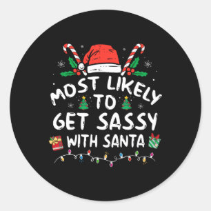 サンタクリスマスマッチンと一緒にセックスする可能性が最も高い ラウンドシール
