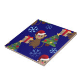 サンタクリスマスモンキー絵文字 タイル (側面)