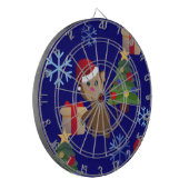 サンタクリスマスモンキー絵文字 ダーツボード (正面左)