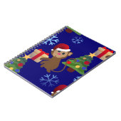 サンタクリスマスモンキー絵文字 ノートブック (左側)