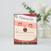 サンタクリスマスリスト子供へ シーズンポストカード (スタンド正面)