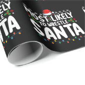 サンタクリスマスレスリング ラッピングペーパー (ロールコーナー)