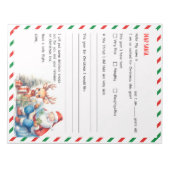 サンタクリスマスレターメモ帳フェスティバル ノートパッド (正面)