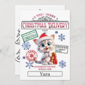 サンタクリスマス公式グッドリスト証明書 招待状 (正面/裏面)