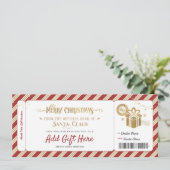 サンタクリスマス北極ギフト券 招待状 (スタンド正面)