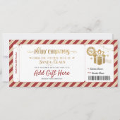 サンタクリスマス北極ギフト券 招待状 (正面)