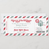 サンタクリスマス北極ギフト券 招待状 (正面)