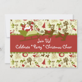 サンタクリスマス応援招待状 招待状