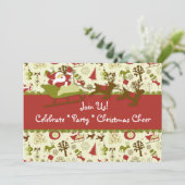 サンタクリスマス応援招待状 招待状 (スタンド正面)