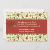 サンタクリスマス応援招待状 招待状 (裏面)