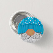 サンタクリスマス格言ウィンターハットヒードセーター 缶バッジ (正面&裏面)