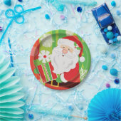 サンタクリスマス紙プレート ペーパープレート (パーティー)