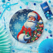 サンタクリスマス紙プレート! ペーパープレート (パーティー)