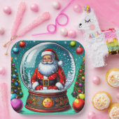 サンタクリスマス紙プレート! ペーパープレート (パーティー)