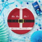 サンタクリスマス紙プレート ペーパープレート (パーティー)