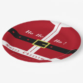 サンタクリスマス紙プレート ペーパープレート (アングル)